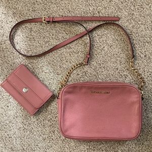 Michael Kors purse blush pink